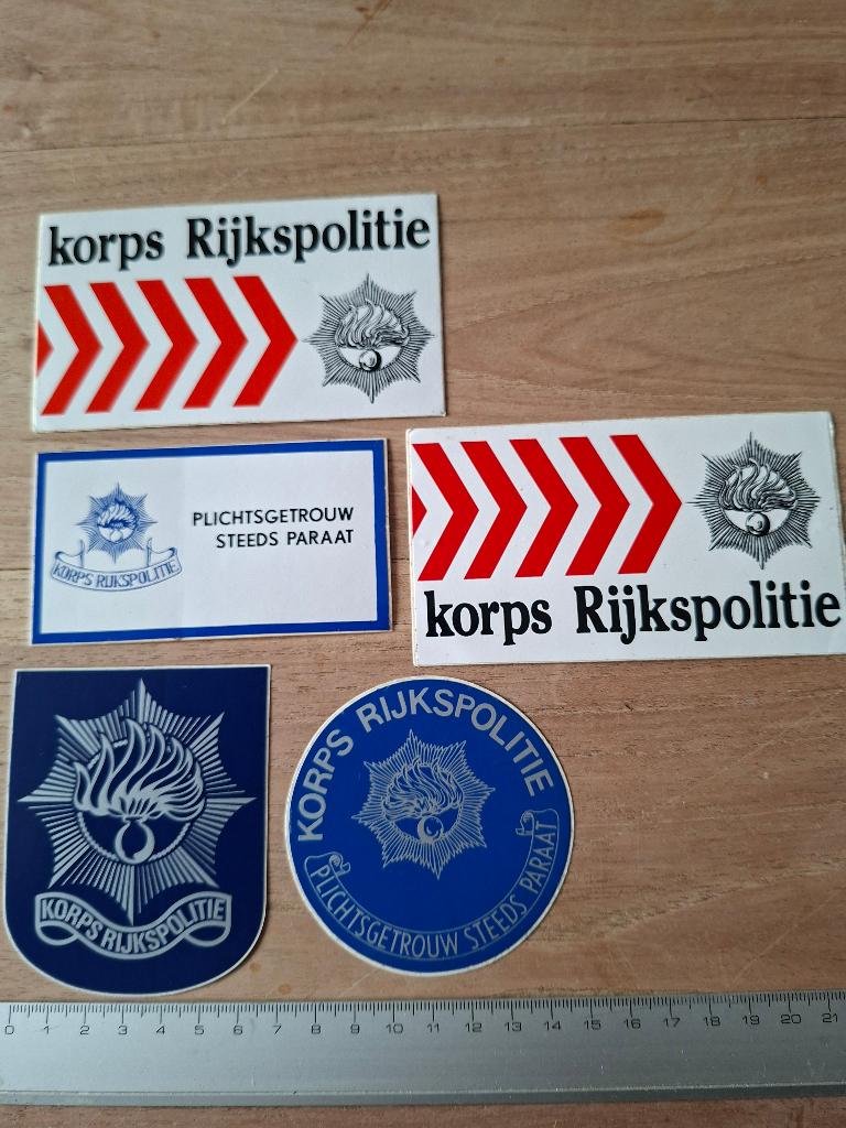 Stickers korps rijkspolitie, Ophalen of Verzenden, Zo goed als nieuw, Bedrijf of Vereniging