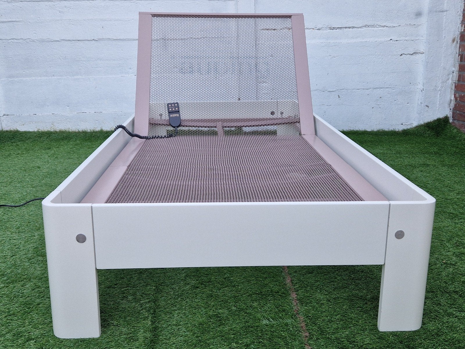 Auping Auronde Bed 90x200cm Elektrisch Verstelbaar, Eenpersoons, ., Wit, Ophalen of Verzenden