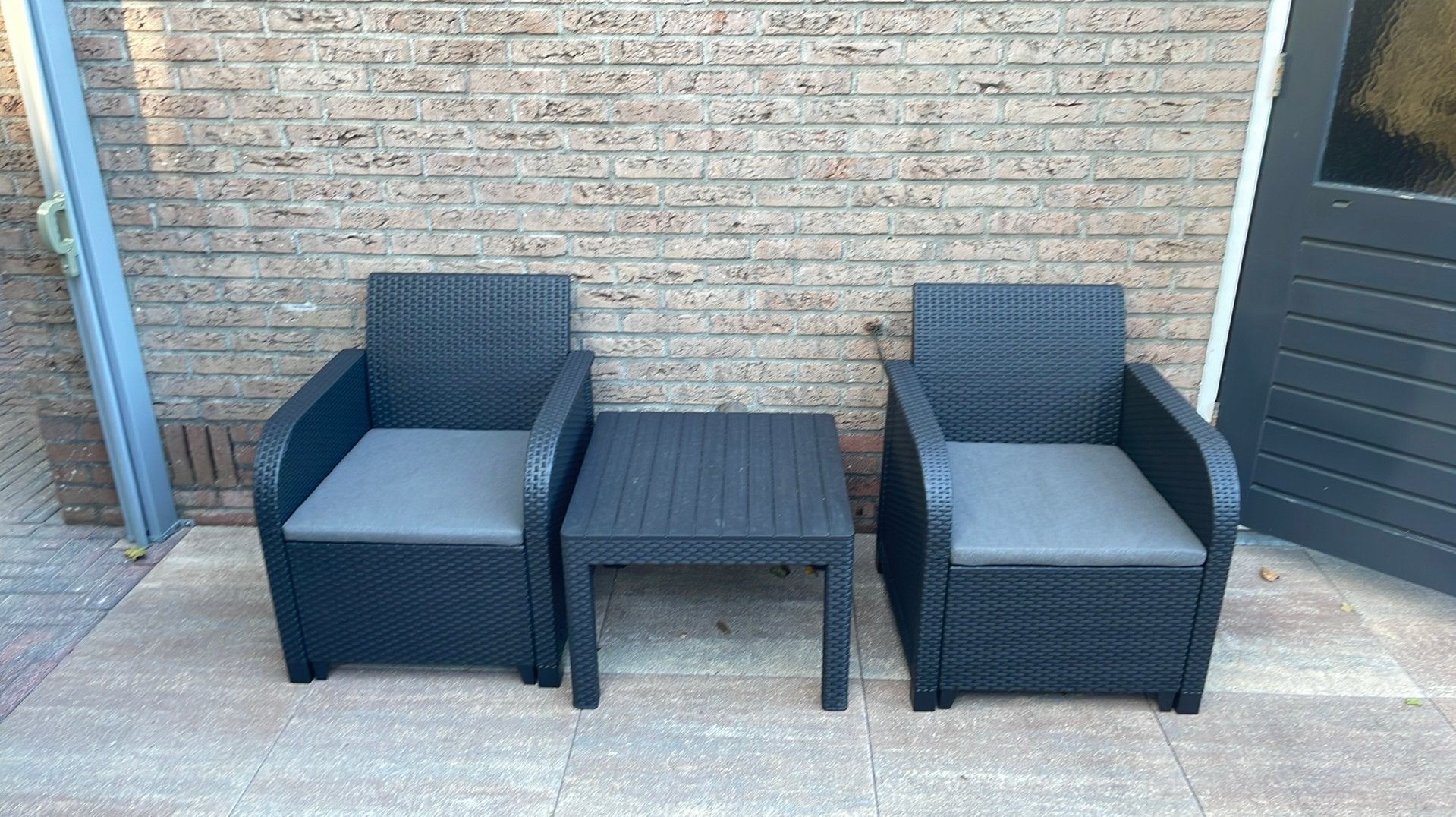 Tuinmeubelen, Kunststof, Bijzettafel, Nieuw, Loungeset
