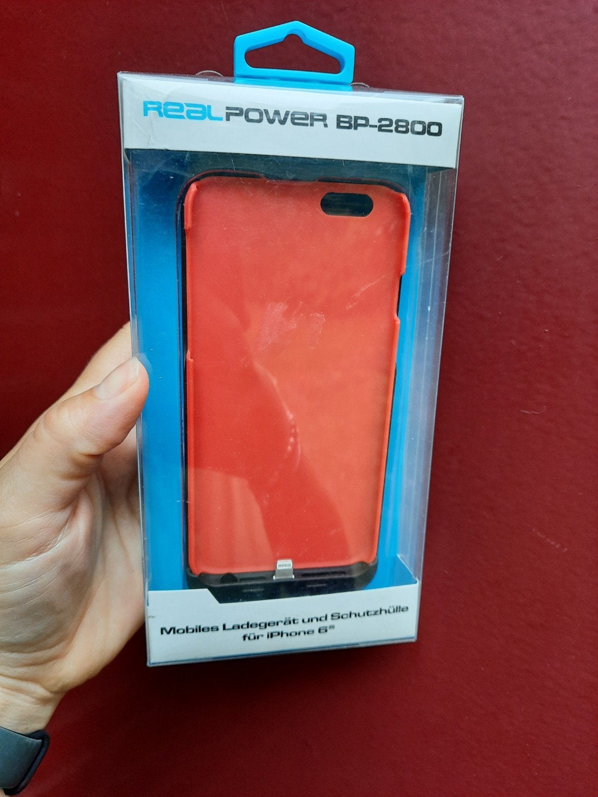 RealPower PB-2800 Powerbank & Beschermhoes voor iPhone 6, Telecommunicatie, Overige merken, Nieuw, Meerkleurig, Oplaadcase