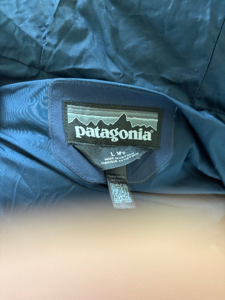 Patagonia winterjas - Glacier Parka, maat L, Kleding | Heren, Ophalen, Maat 52/54 (L), Blauw, Zo goed als nieuw