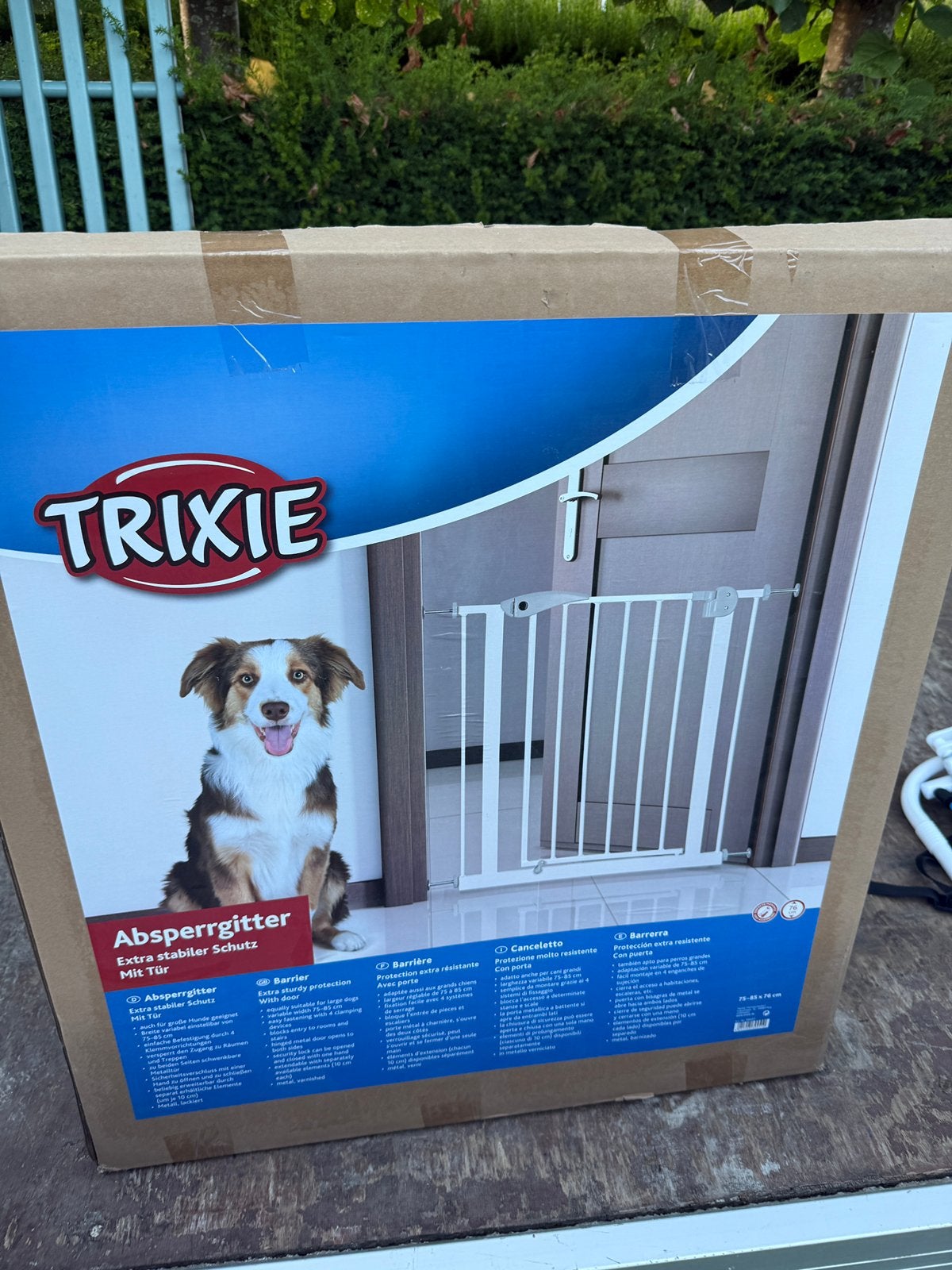Hekje voor trap of deur af te sluiten.75-80 hoog, Nieuw, Ophalen of Verzenden, Klemhekje, Metaal of IJzer