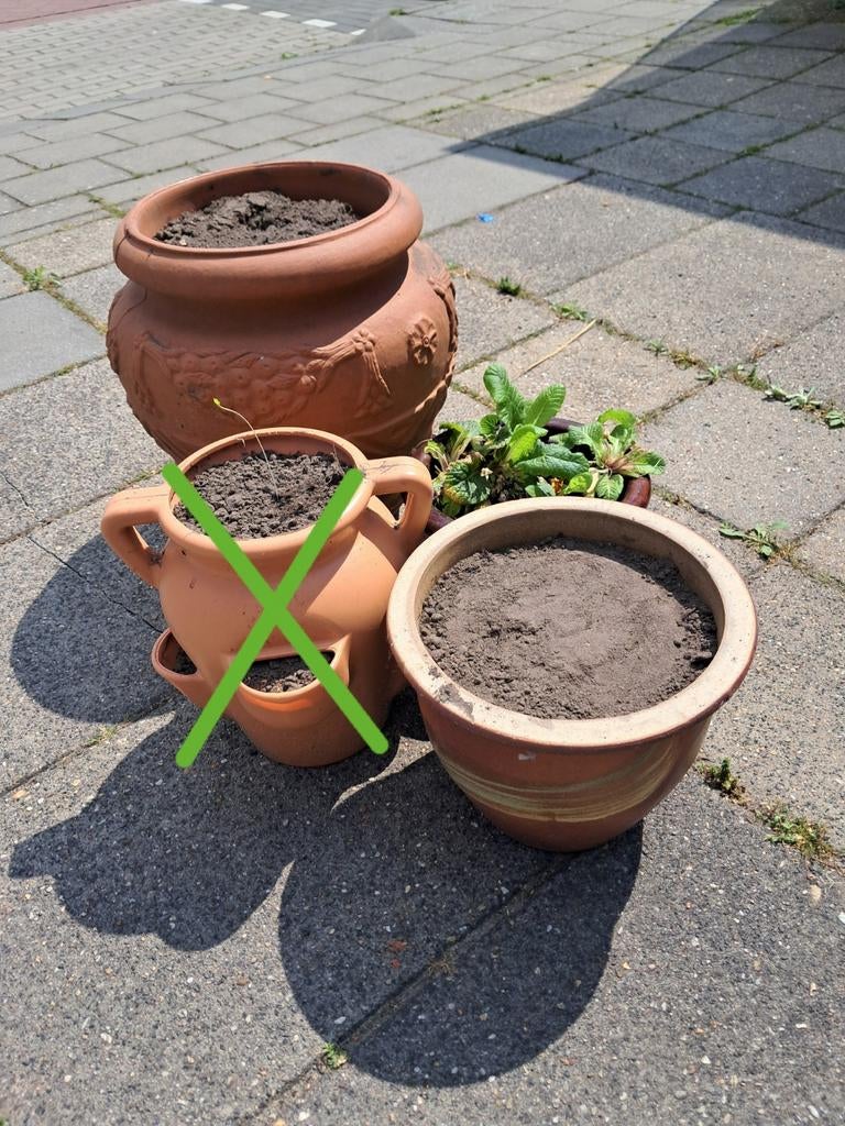 Diverse grote potten, Ophalen, Gebruikt, 40 cm of meer, Rond