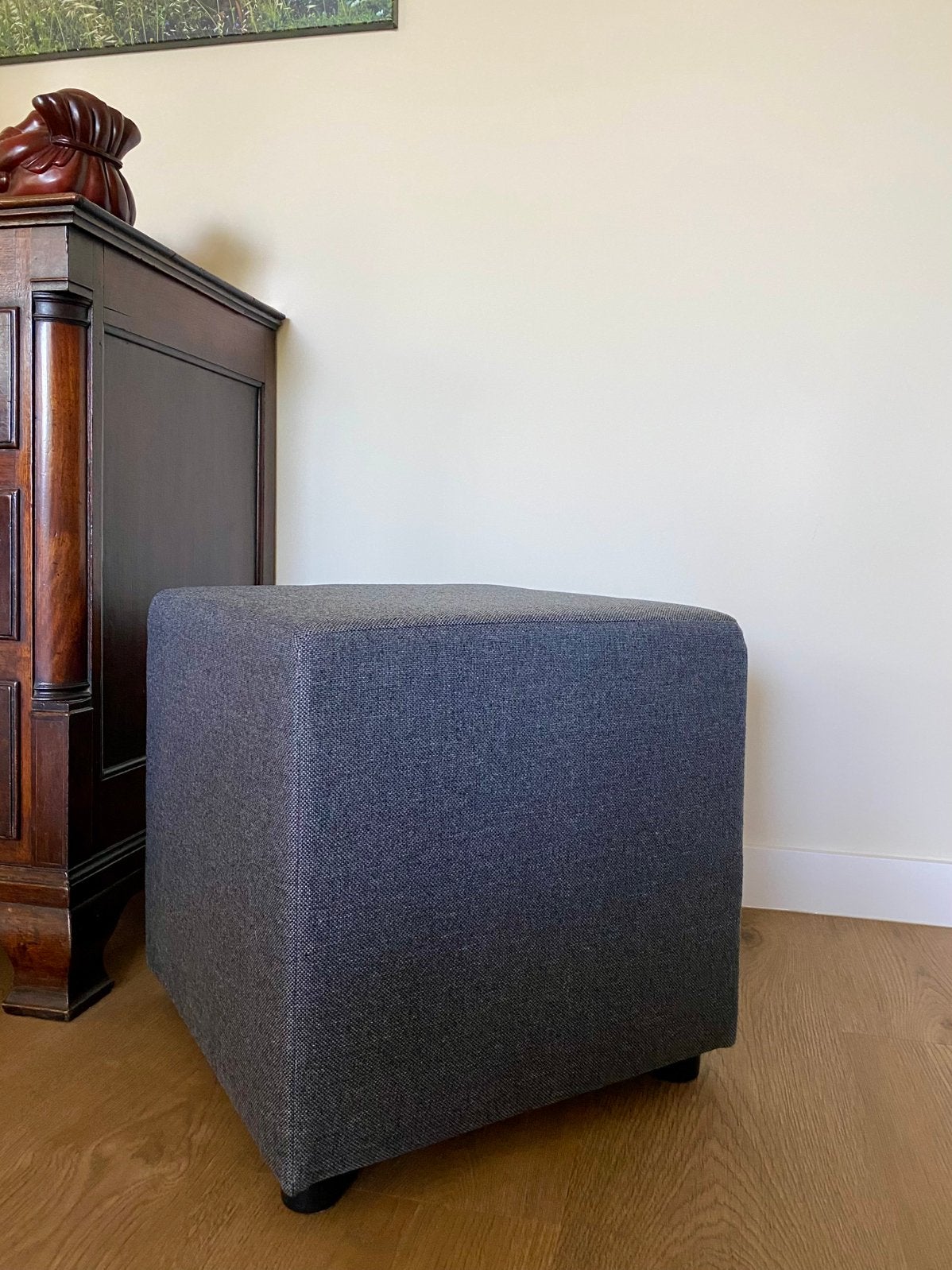 Hocker, Ophalen, Vierkant, Minder dan 50 cm, Stof