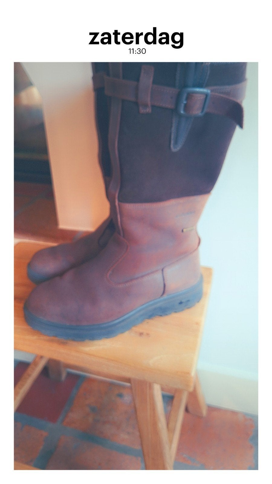 Grisport highland dames maat 38 gevoerde goretex laarzen, Ophalen, Hoge laarzen, Bruin, Gedragen