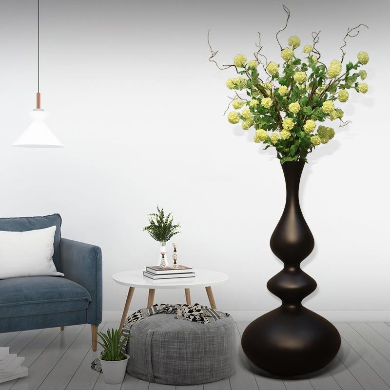 Garden Vase Flora Eleganza Matt Black Hoogte 137 cm, Ophalen, Overige kleuren, HorecaBeelden, Nieuw