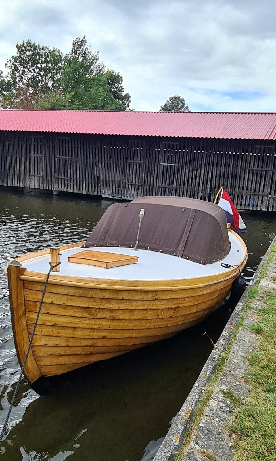 Sloep van eikenhout met nieuwe tent, Watersport en Boten, Ophalen, Diesel, Kussenset, Hout