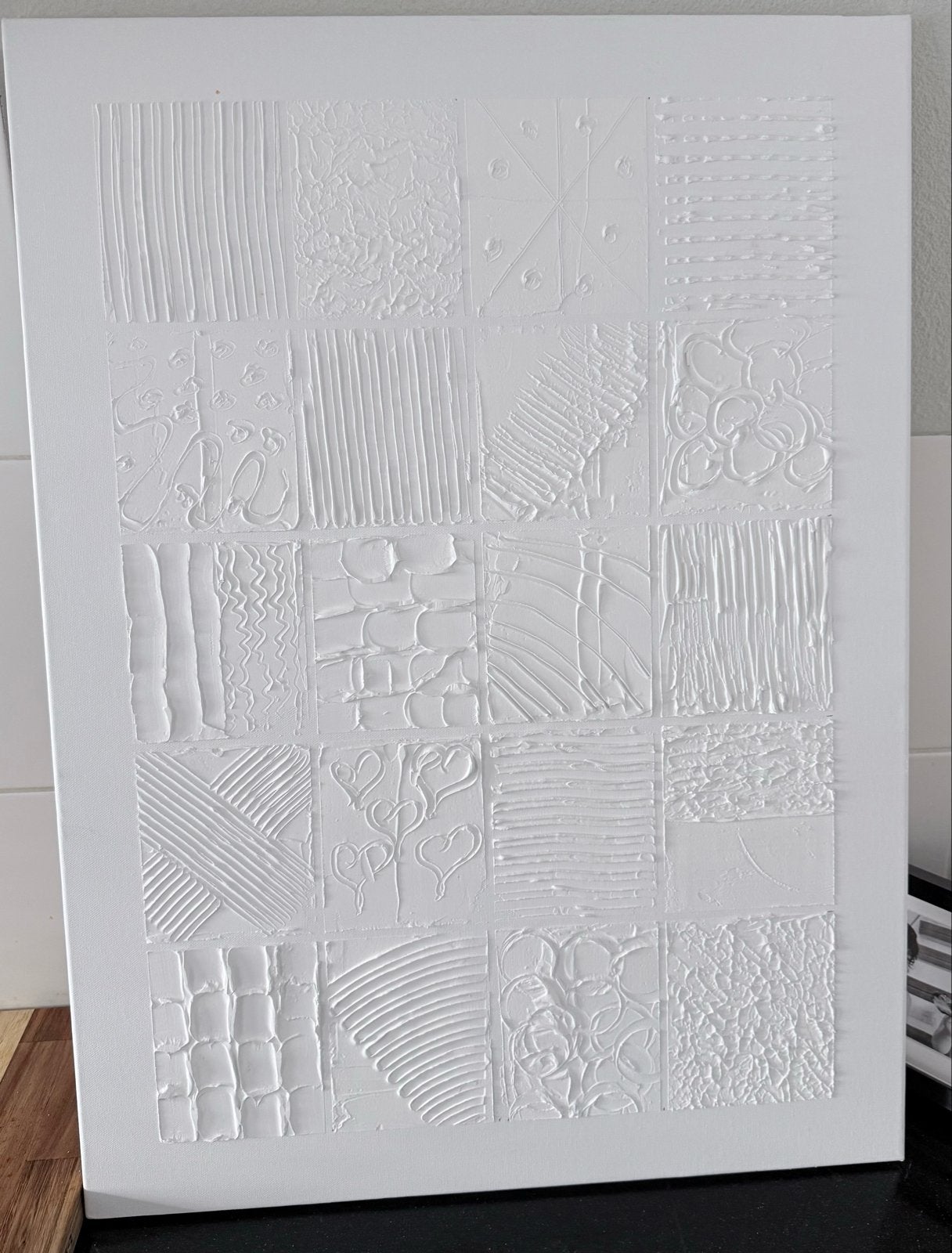 Abstracte textuur kunst op canvas, Ophalen