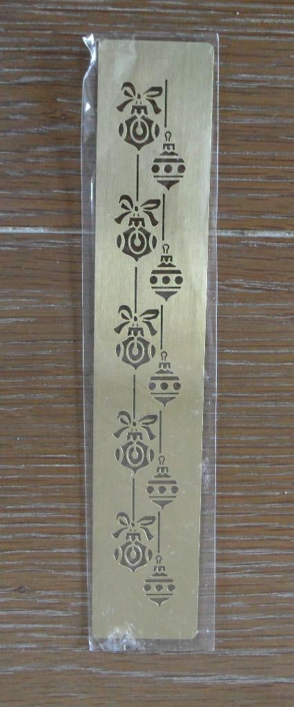 In goede staat: goudkleurige embossing mal, Ophalen of Verzenden, Zo goed als nieuw, Kerst, Pons of Mal