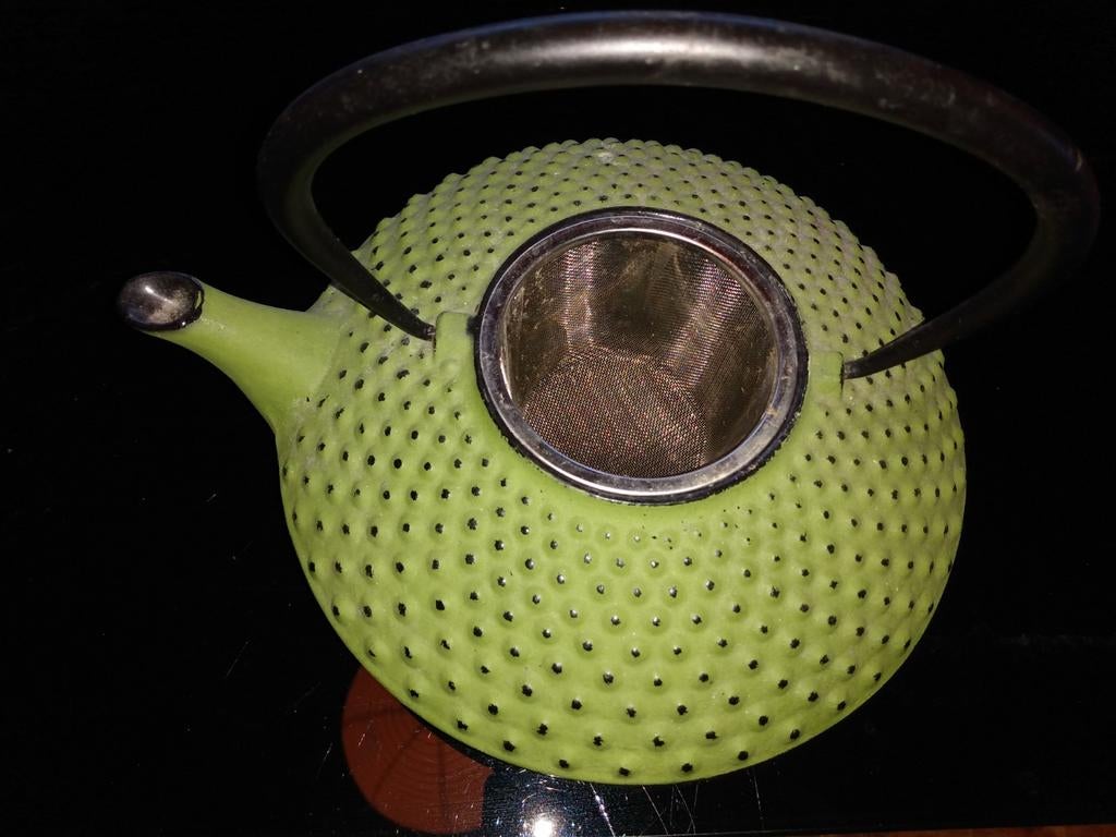 Brede Meijer theepot compleet en als nieuw, Ophalen of Verzenden, Zo goed als nieuw, Overige materialen, Pot, Bus of Blik