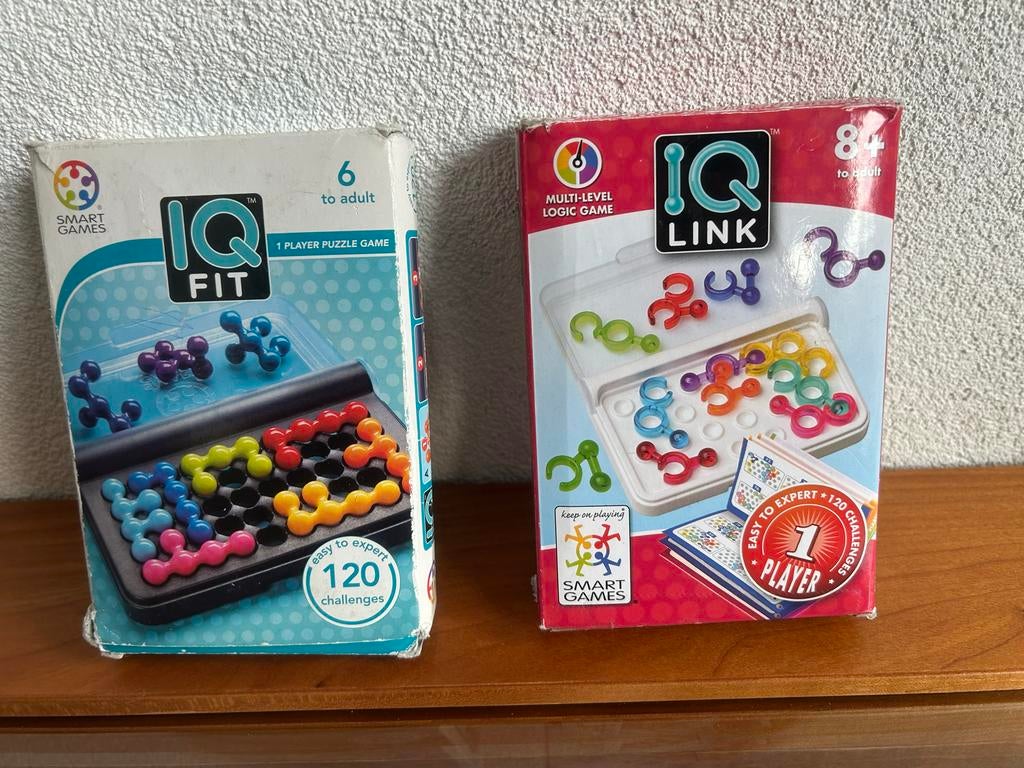 SmartGames IQ Fit & IQ Link, Ophalen, Minder dan 500 stukjes, Gebruikt, Overige typen