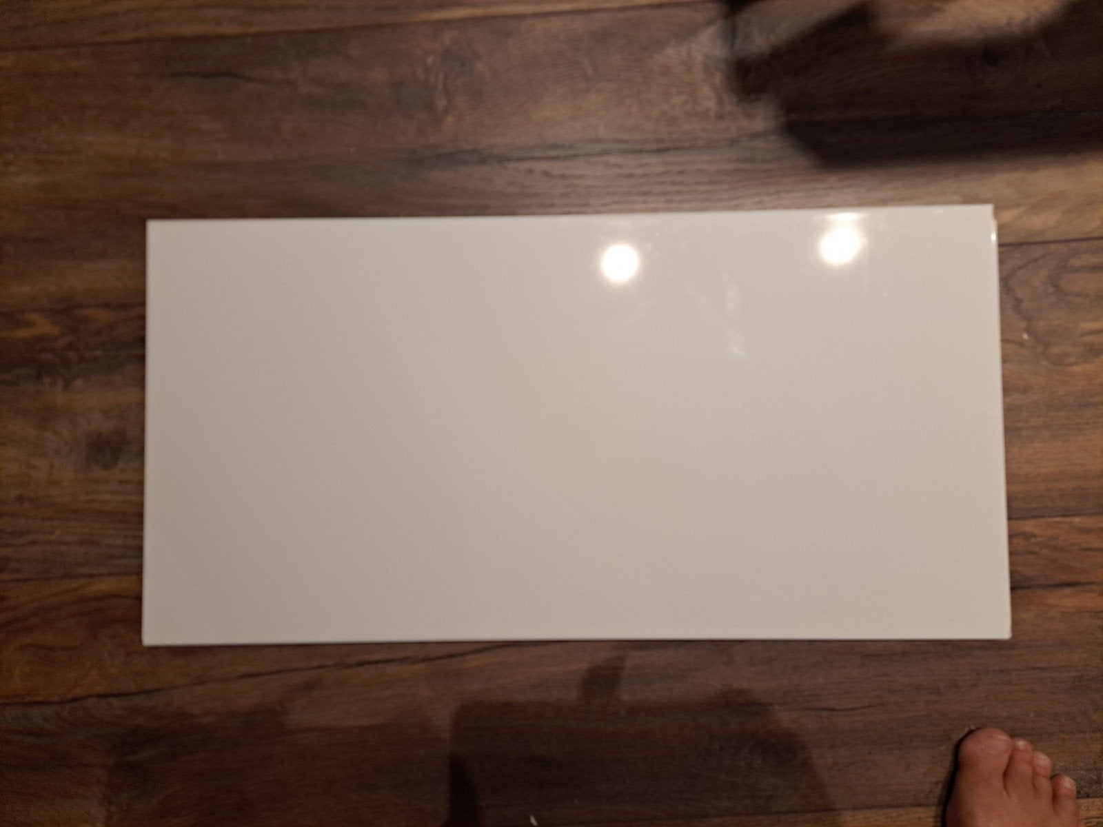 Witte keramische wandtegels (glanzend), Ophalen, 60 cm of meer, Nieuw, Minder dan 5 m²