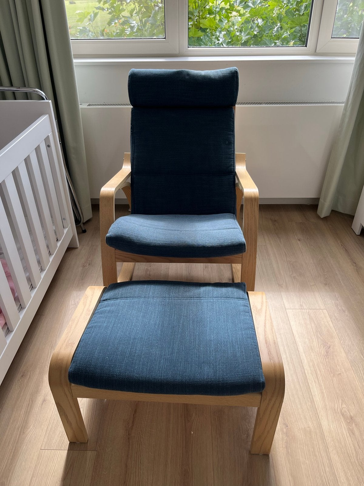 Ikea Poäng kussen set blauw (zonder stoel), Ophalen, Gebruikt, Blauw, Eén