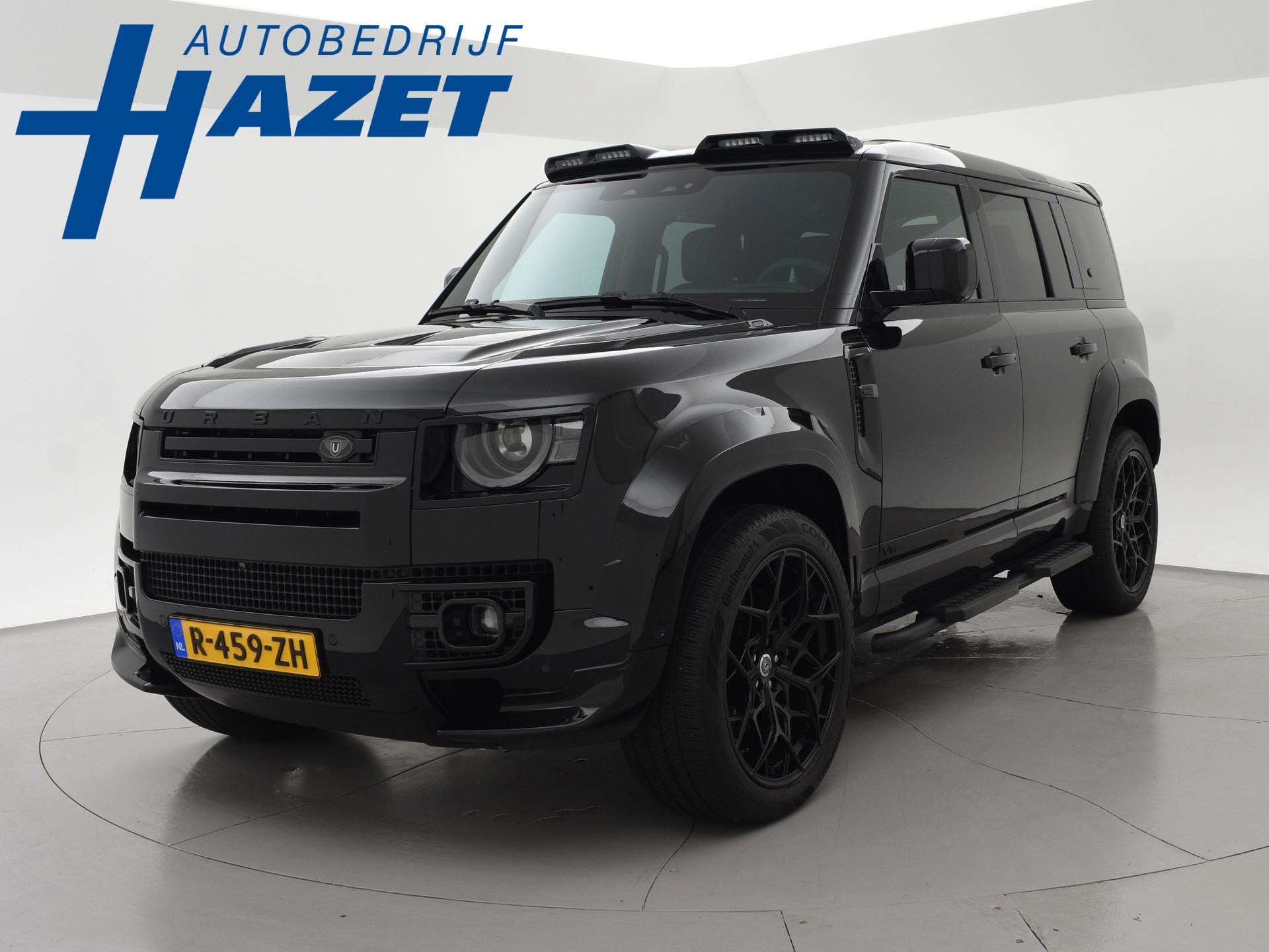 Land Rover Defender 110 P525 5.0 V8 SUPERCHARGED URBAN + MIL, Auto's, Land Rover, Automaat, Zwart, Leder, Vierwielaandrijving