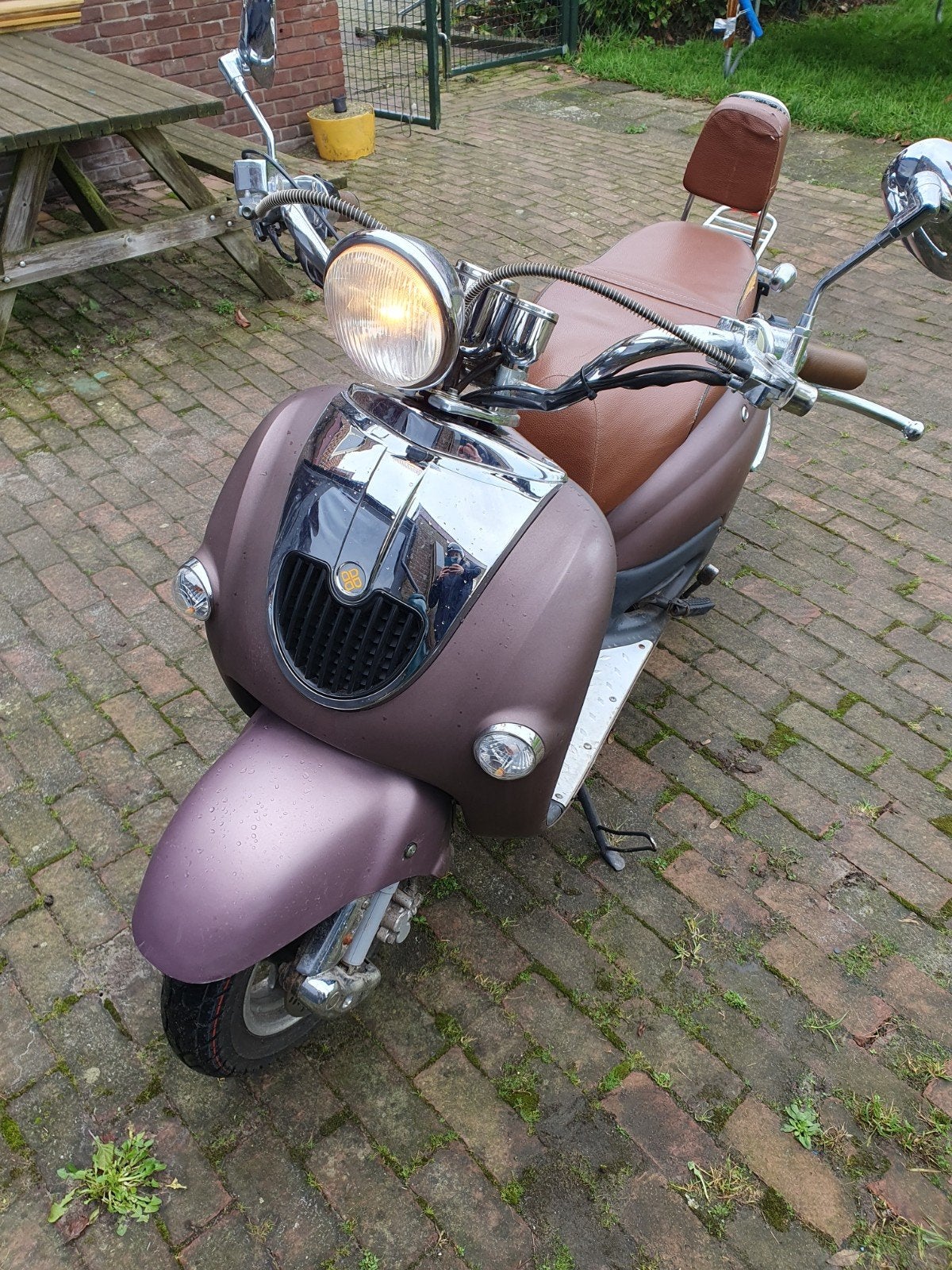 La Souris Retro Scooter - Bruin, Fietsen en Brommers, Ophalen, Gebruikt, La Souris, Maximaal 45 km/u