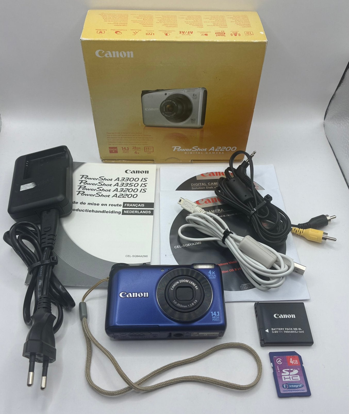 Canon PowerShot A2200 - compact camera, Ophalen of Verzenden, Zo goed als nieuw, Canon, 4 t/m 7 keer