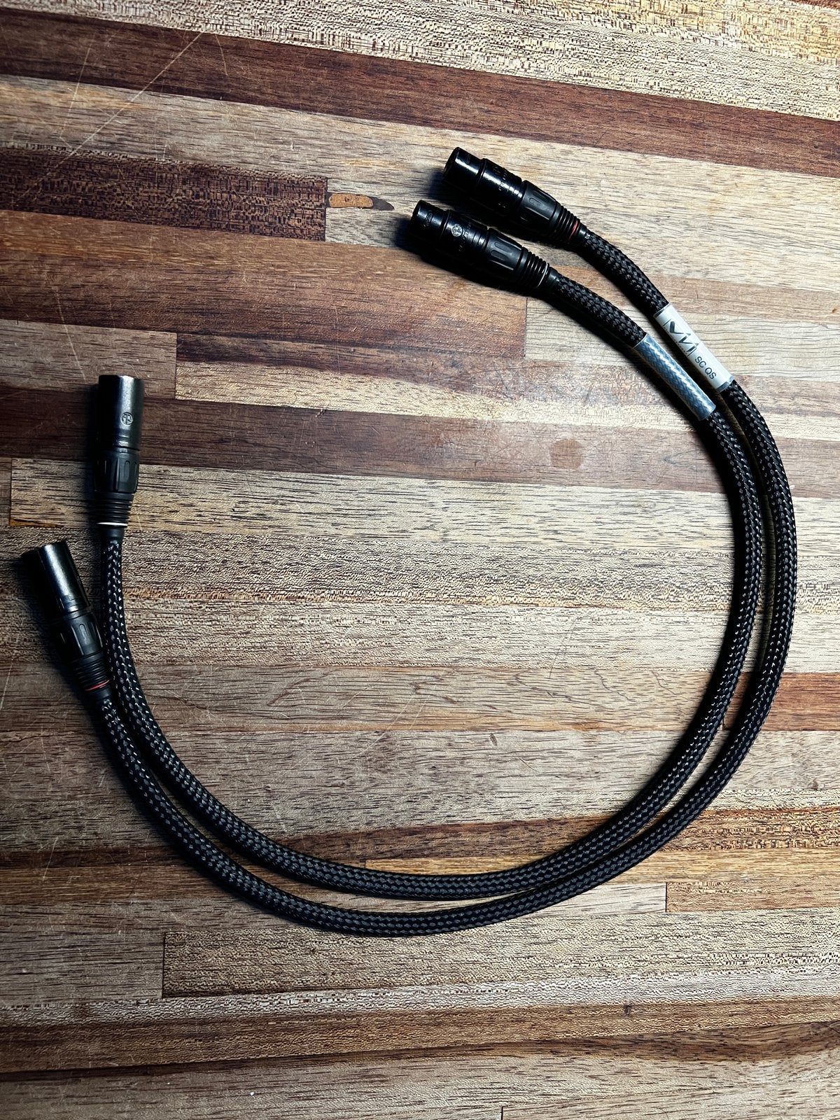 Van Medevoort SC QS XLR Interlink Kabel 75cm, Audio, Tv en Foto, Ophalen of Verzenden, Gebruikt, Minder dan 2 meter, Interlink-kabel