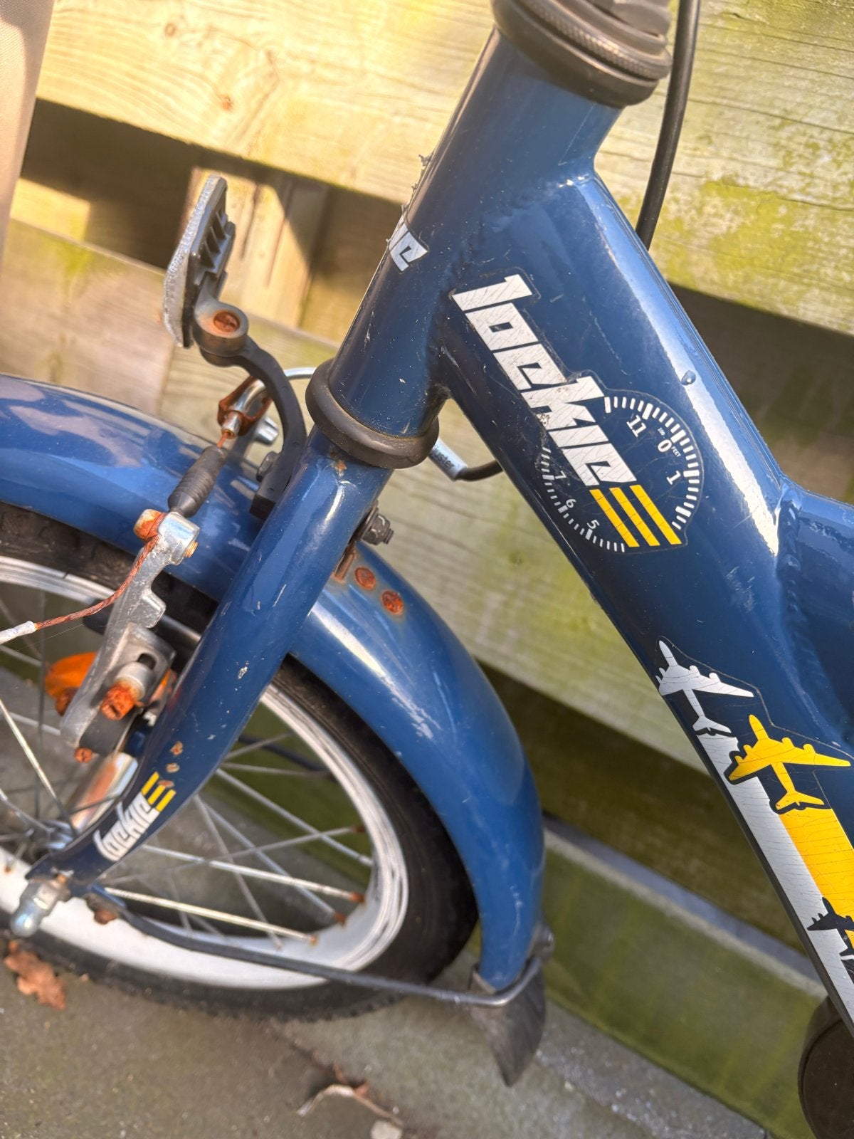 Loekie Aviator kinderfiets met zijwieltjes, Ophalen, Terugtraprem, Zijwieltjes, 16 tot 20 inch