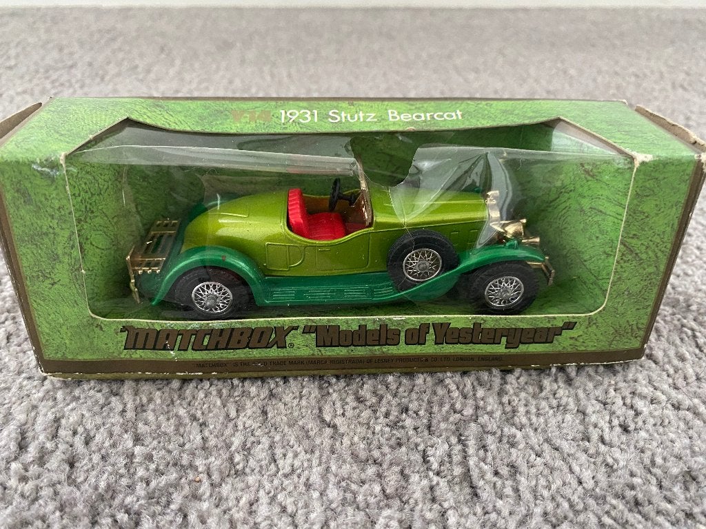 Matchbox Models of   Yesteryear 1931 Stutz Bearcat, Ophalen of Verzenden, Gebruikt, Auto, Matchbox