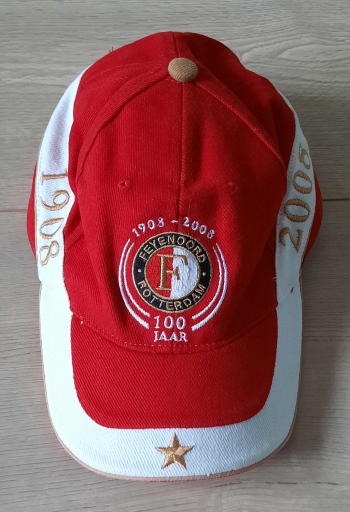 baseball cap/pet, 100 jaar, 1908-2008 / one size, Verzamelen, Verzenden, Gebruikt, Feyenoord, Pet of Muts