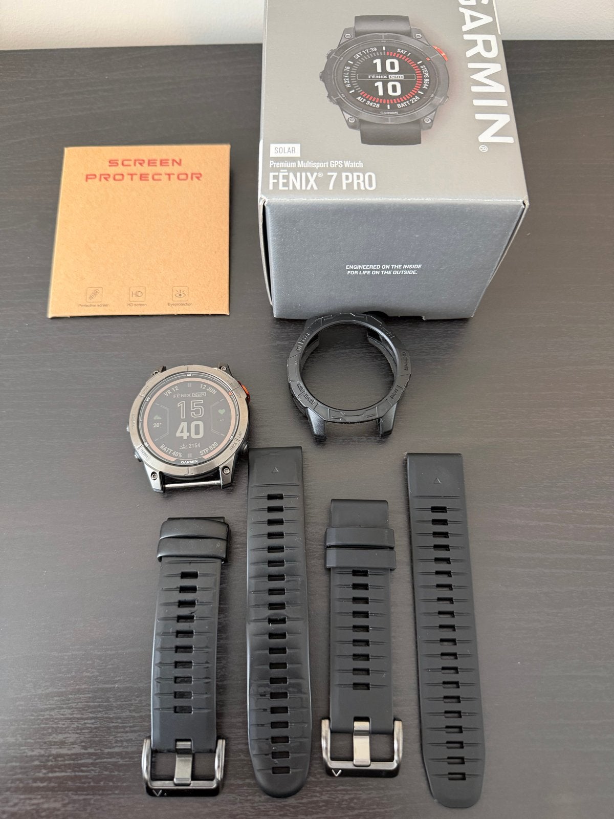 Garmin Fenix 7 Pro Solar 47mm Multisport GPS Horloge, Sieraden, Tassen en Uiterlijk, Sporthorloges, Afstand, Zwart, Ophalen of Verzenden