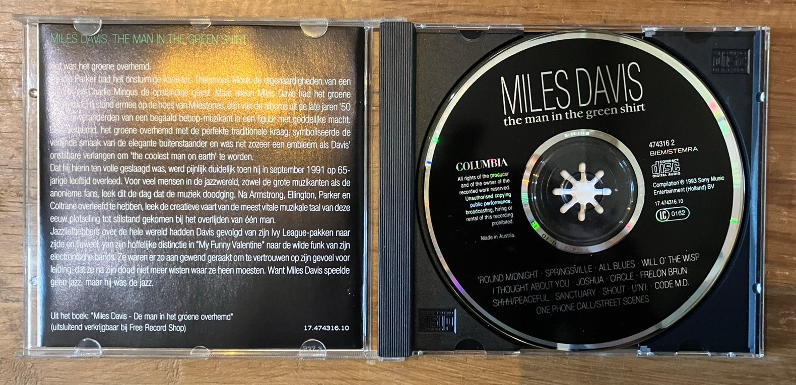 Miles Davis, The Man In The Green Shirt, CD Album, 1993., Cd's en Dvd's, Ophalen of Verzenden, Zo goed als nieuw, Jazz, Album