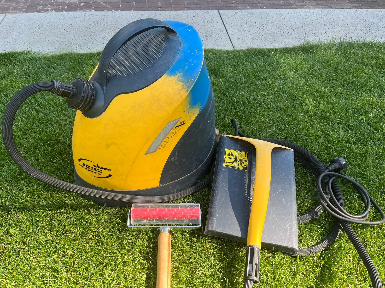 Professionele behangafstomer incl. onmisbare perforator, Ophalen, Zo goed als nieuw