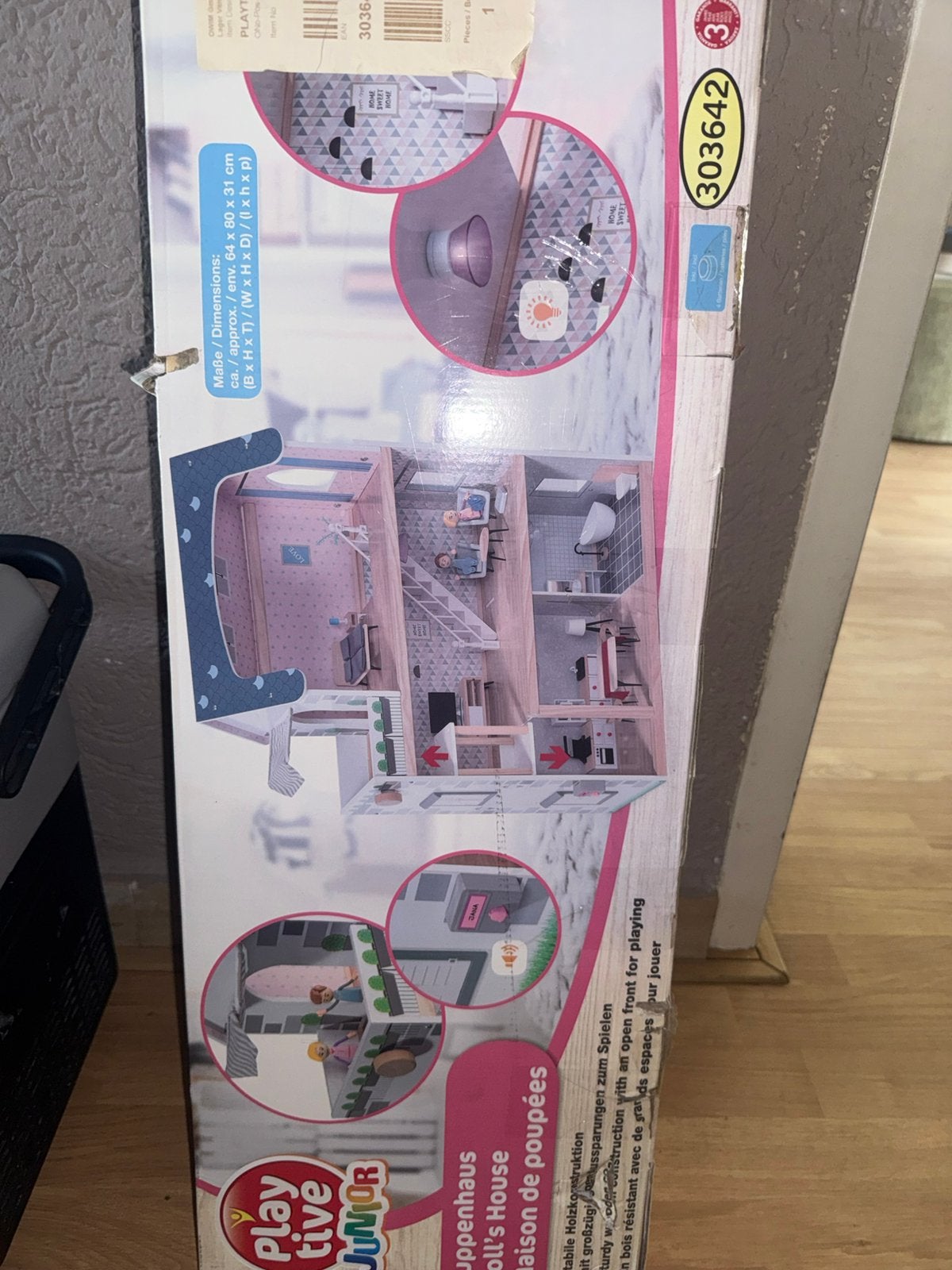 Poppenhuis nieuw in de doos, Ophalen, Nieuw, Poppenhuis