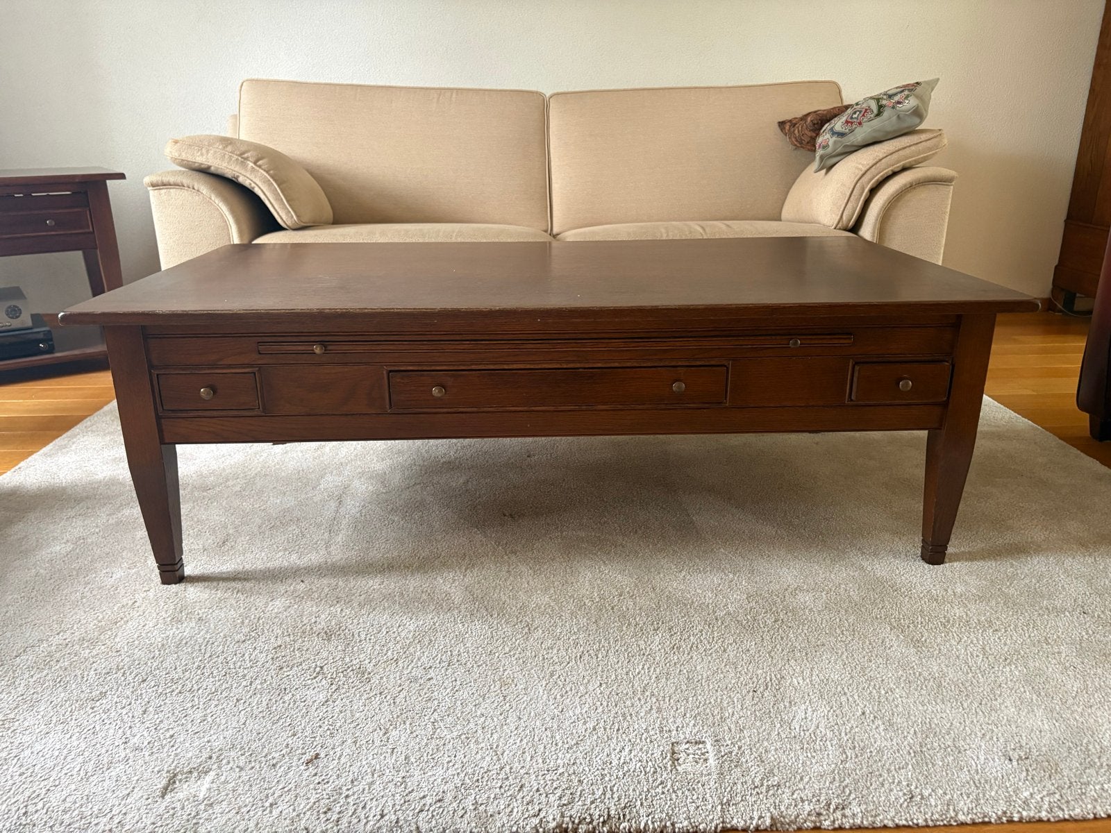 Salontafel, TV-meubel, 2 bijzettafels - ook apart te koop, Ophalen, 50 – 75, Gebruikt, 100 tot 150 cm