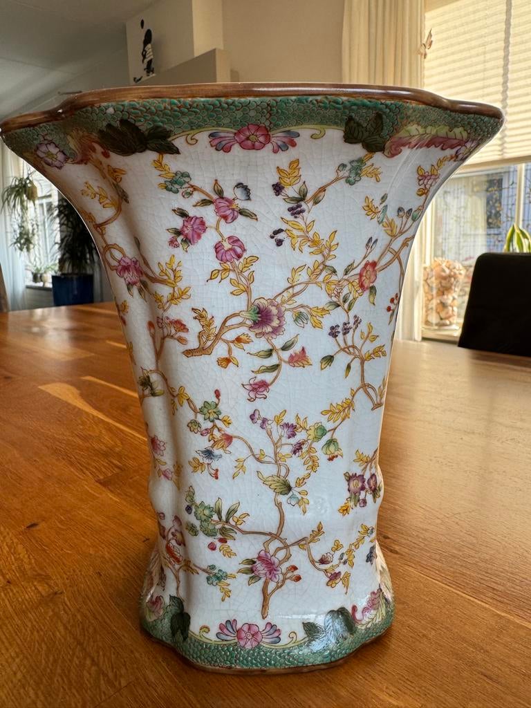 Prachtige Chinese porseleinen vaas - 22 cm hoog - 1895, Ophalen