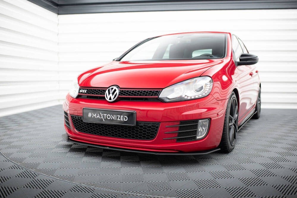 Race Voorlip sideskirt diffuser - Golf 6 GTI GTD 08-12, Auto diversen, Ophalen of Verzenden