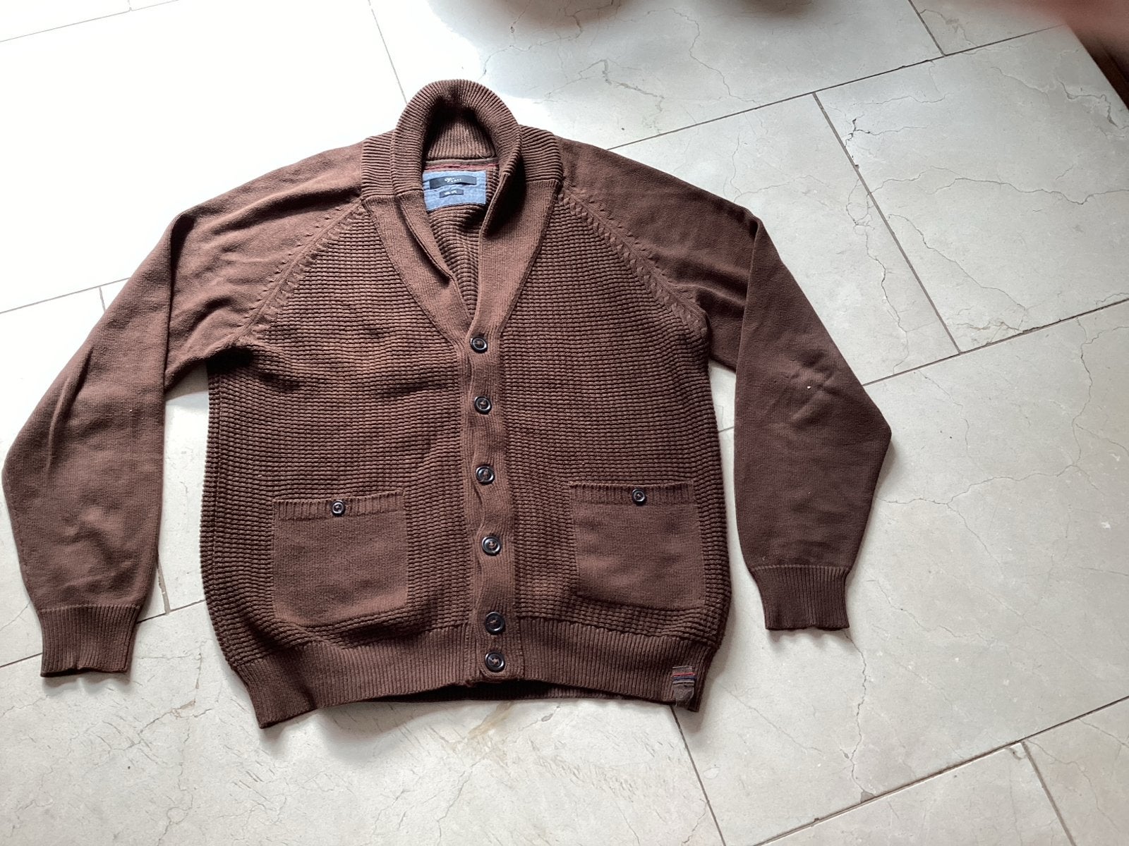 Bruin vest met knopen, Ophalen of Verzenden, Gedragen, Maat 48/50 (M), Bruin