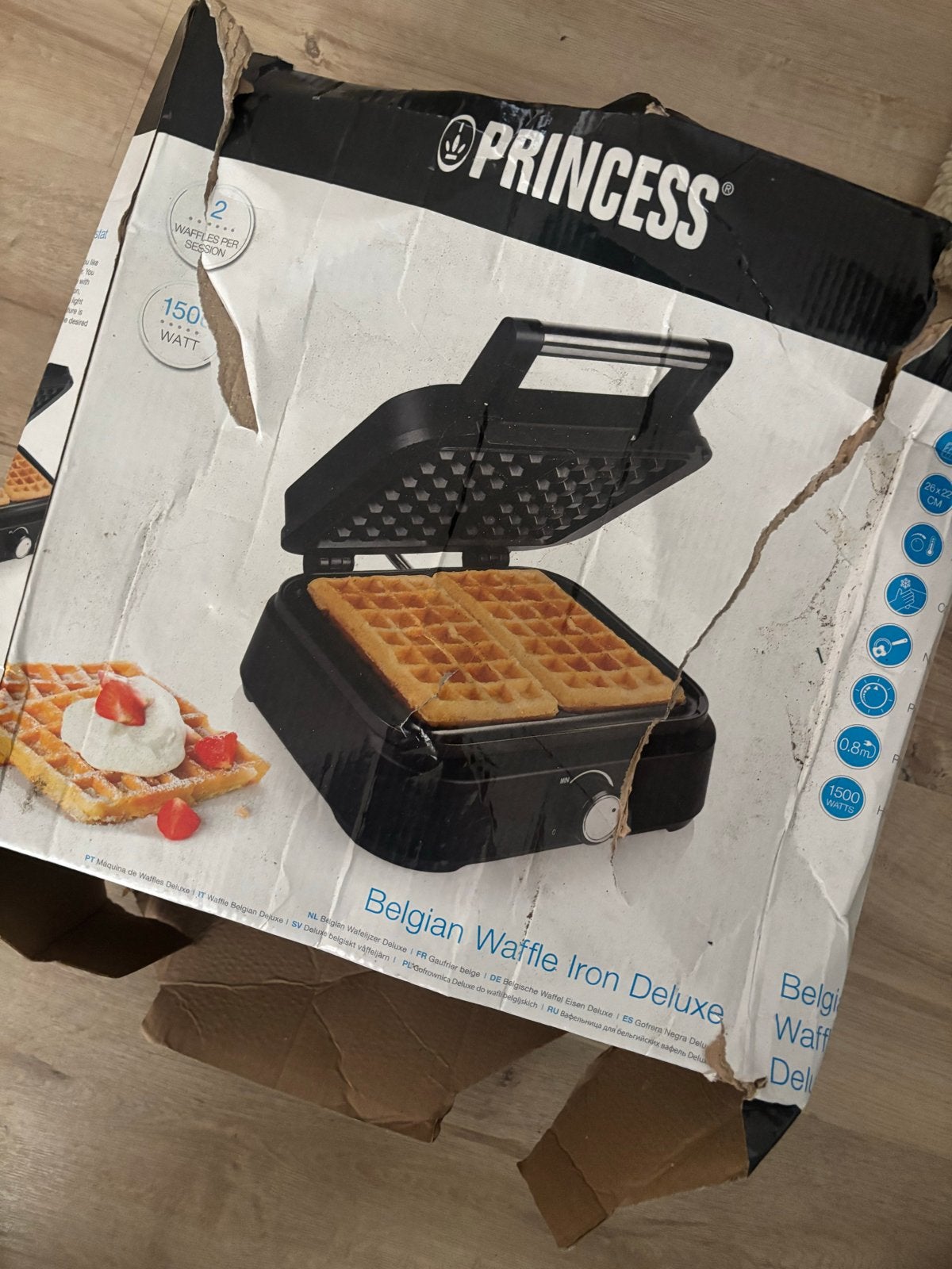Princess Belgisch Wafelijzer Deluxe - Nieuwstaat, doos besch, Ophalen, Zo goed als nieuw