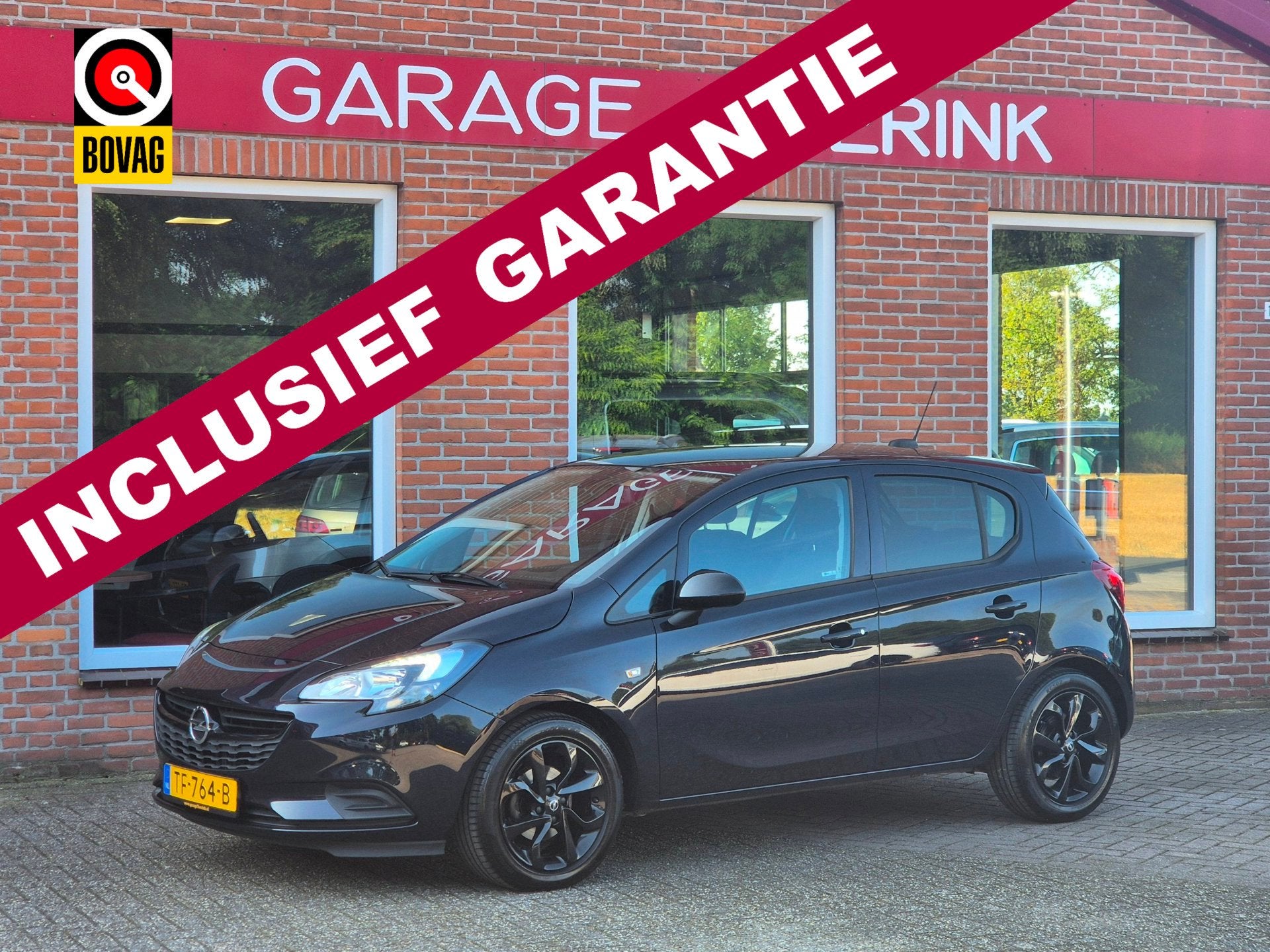 Opel Corsa 1.4 Black Edition 90PK 5drs airco, cruise, navi,, Auto's, Voorwielaandrijving, Gebruikt, Euro 6, 4 cilinders