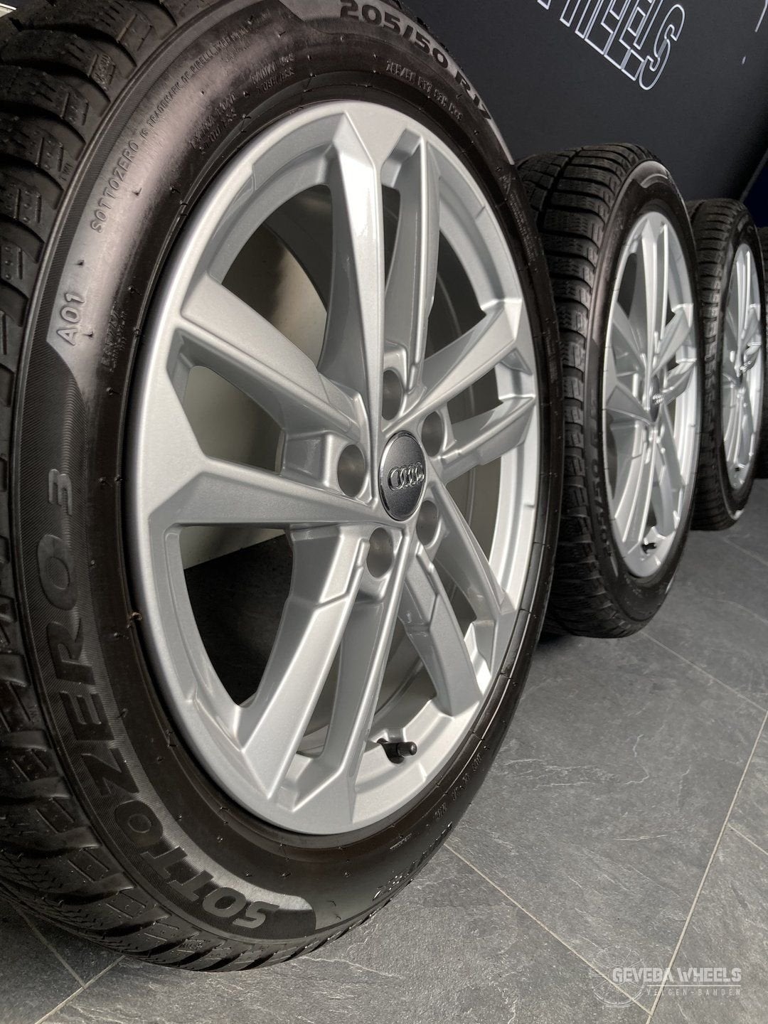17” originele Audi A3 8P 8V 8Y velgen + winterbanden 5x112, Auto-onderdelen, Banden en Velgen, Gebruikt, -, -, Banden en Velgen