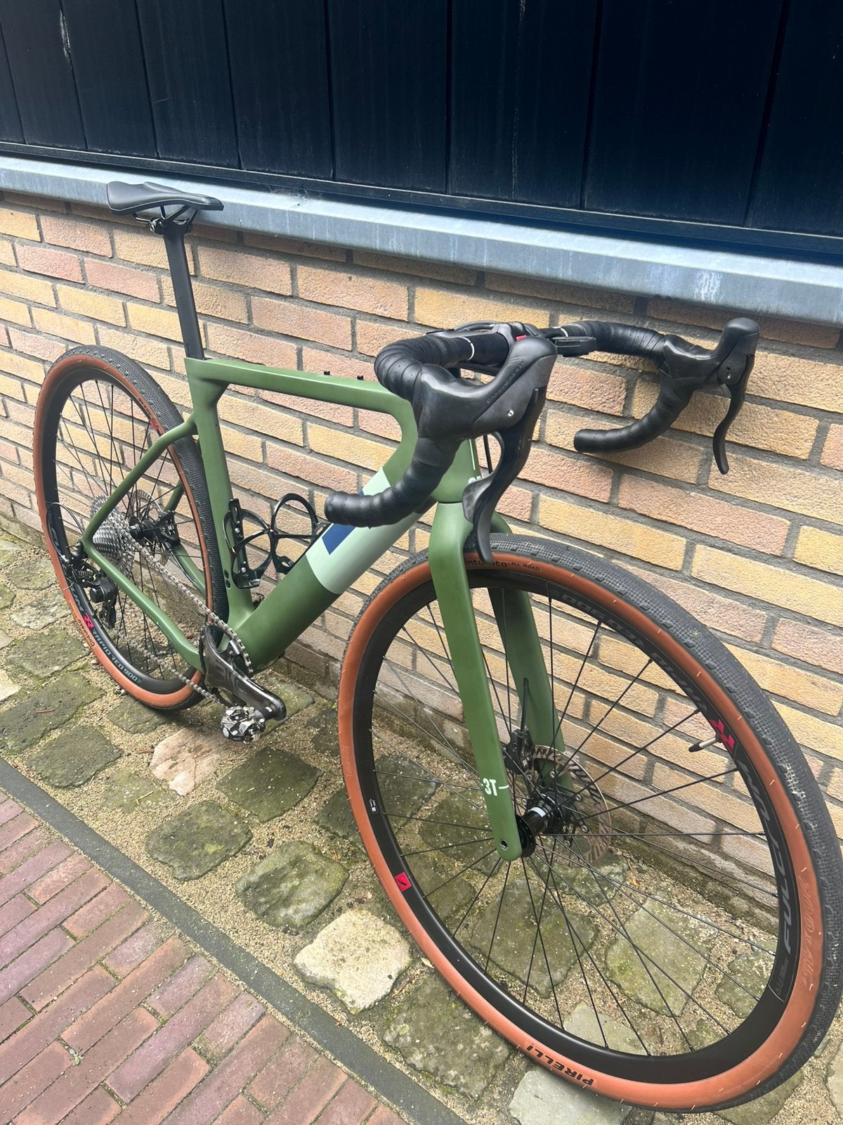 3T Exploro Team Ekar Dessert Sage Gravelbike, Fietsen en Brommers, 28 inch, Gebruikt, Carbon, 10 tot 15 versnellingen