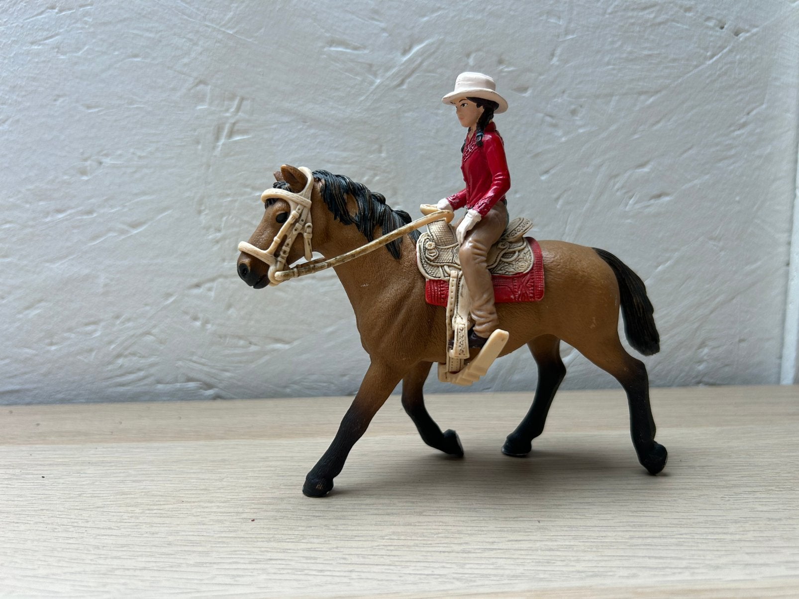 Schleich ruiter 2, Ophalen of Verzenden, Zo goed als nieuw, Paard, Beeldje of Figuurtje