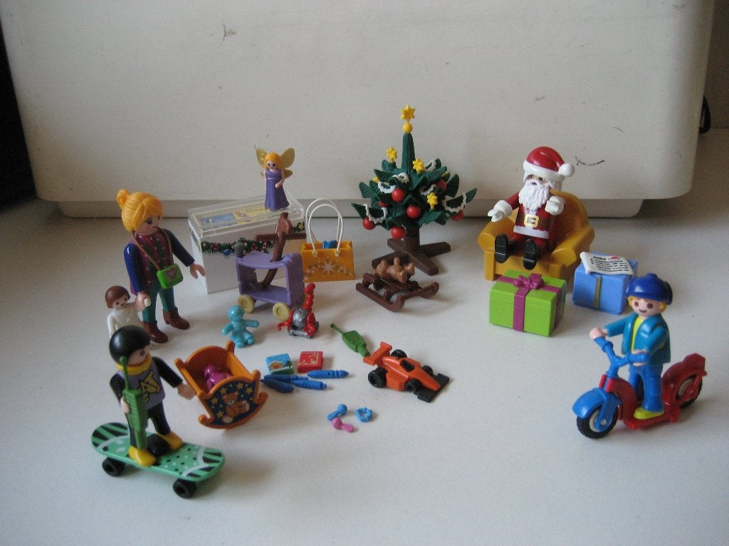 playmobil kerstman met cadeautjes, Ophalen of Verzenden, Zo goed als nieuw
