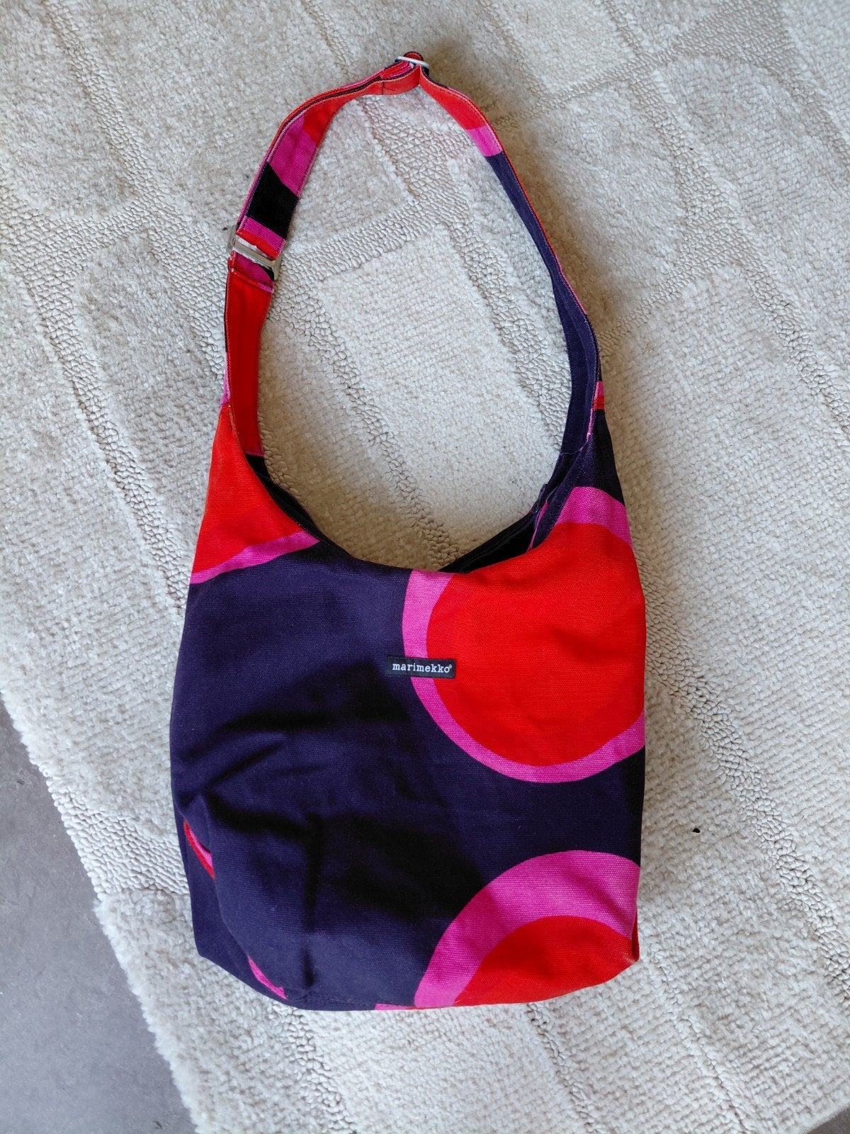mooi marimekko tas, Verzenden, Zo goed als nieuw, Paars, Overige typen