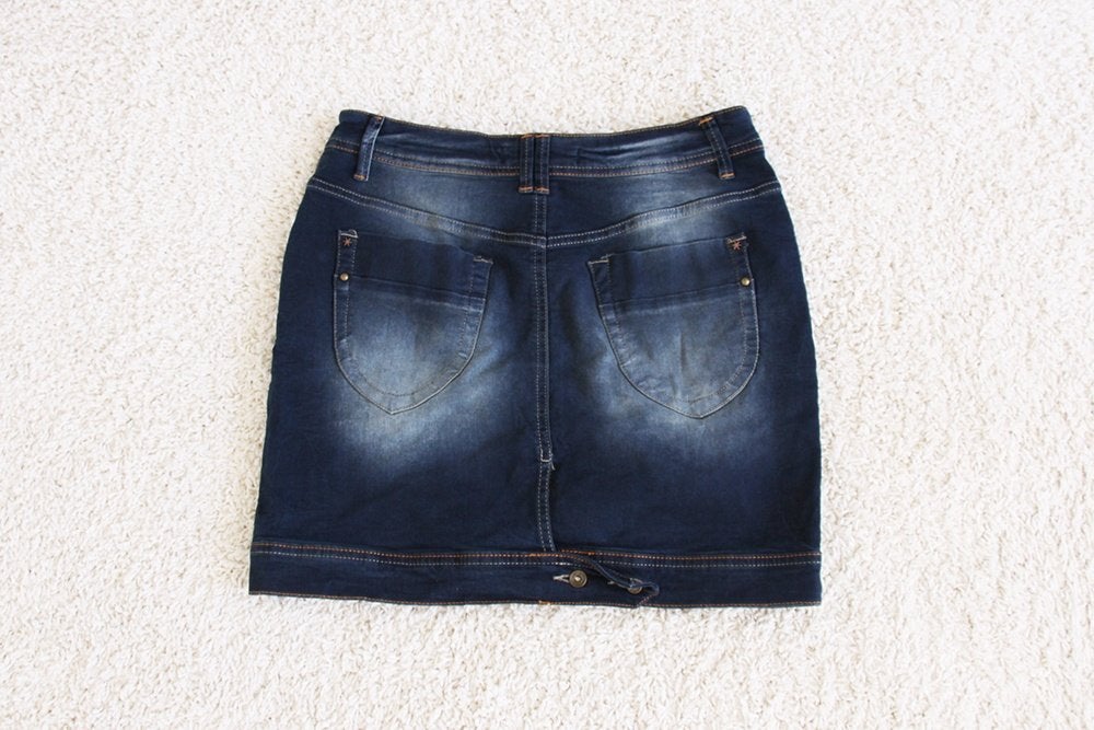 Fitt Originals Spijker Rokje (Maat 36) - 4 € 25,-, Fitt Originals, Blauw, Ophalen of Verzenden, Zo goed als nieuw