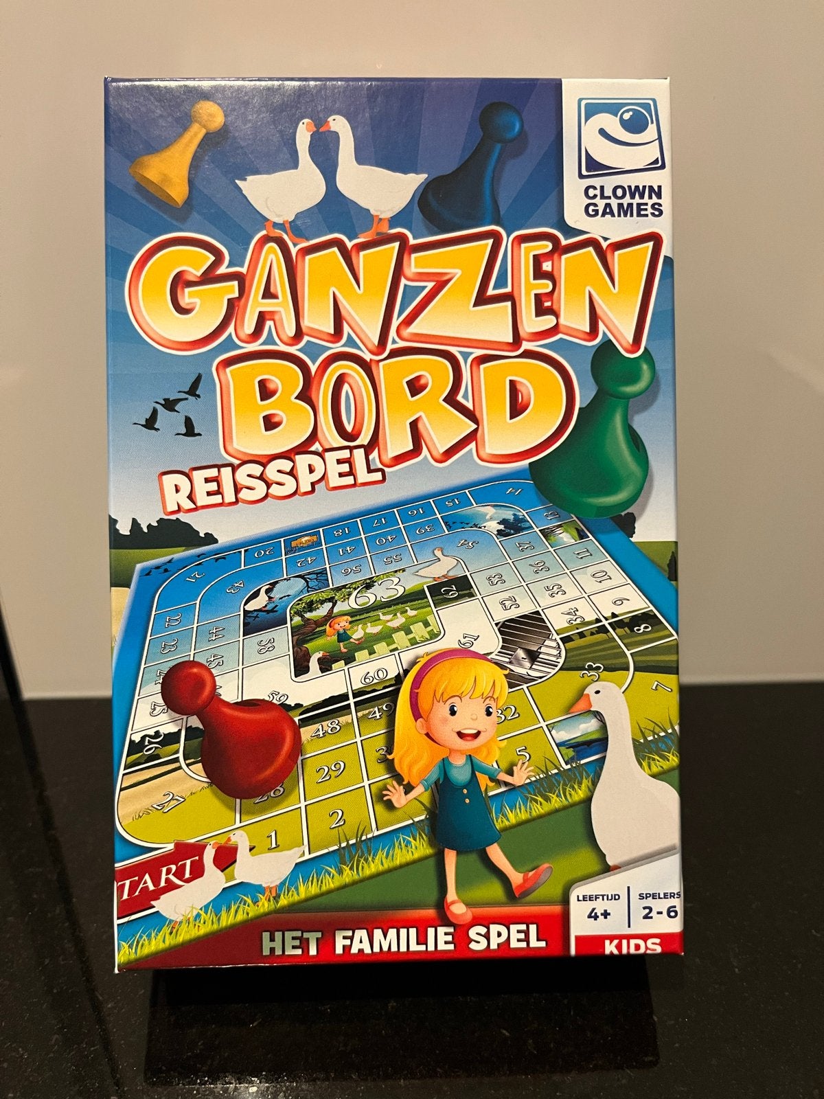 Ganzenbord Reisspel - Zo goed als nieuw, Drie of vier spelers, Ophalen of Verzenden, Zo goed als nieuw, Reisspel