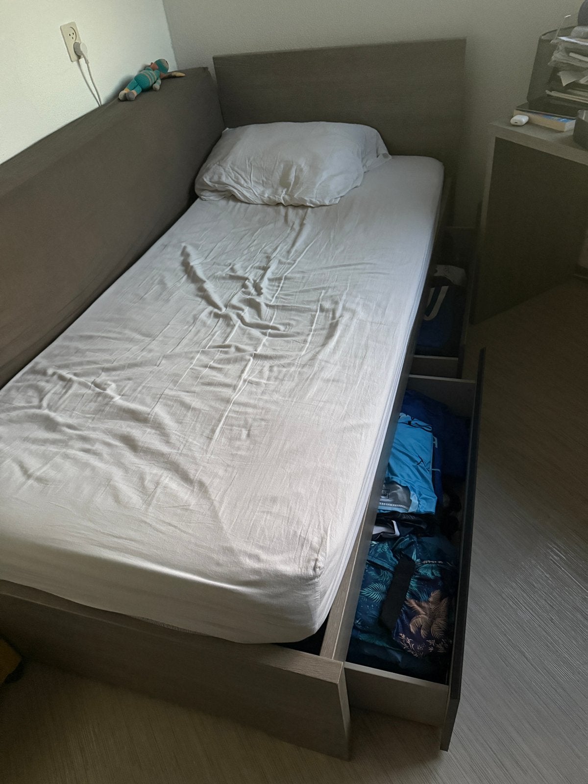 Compleet 1 persoons slaapkamer, Ophalen, 90 cm, Eenpersoons, Zo goed als nieuw
