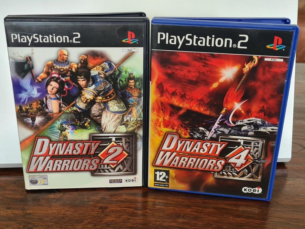 Dynasty Warriors 2 & 4 PS2 - Actie en Vechten, Avontuur en Actie, Gebruikt, 1 speler, Ophalen of Verzenden