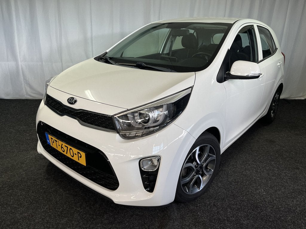 Kia Picanto 1.2 CVVT First Edition AUTOMAAT/APPLE/CRUISE/CAM, Auto's, Kia, 83 pk, Stof, Gebruikt, 4 cilinders