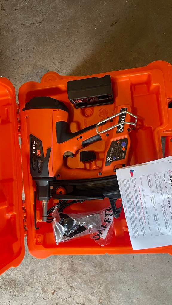 Spit Pulsa 27P Gasnagelapparaat NIEUW, Doe-het-zelf en Verbouw, Ophalen of Verzenden, Nieuw, Minder dan 400 watt, Overige typen