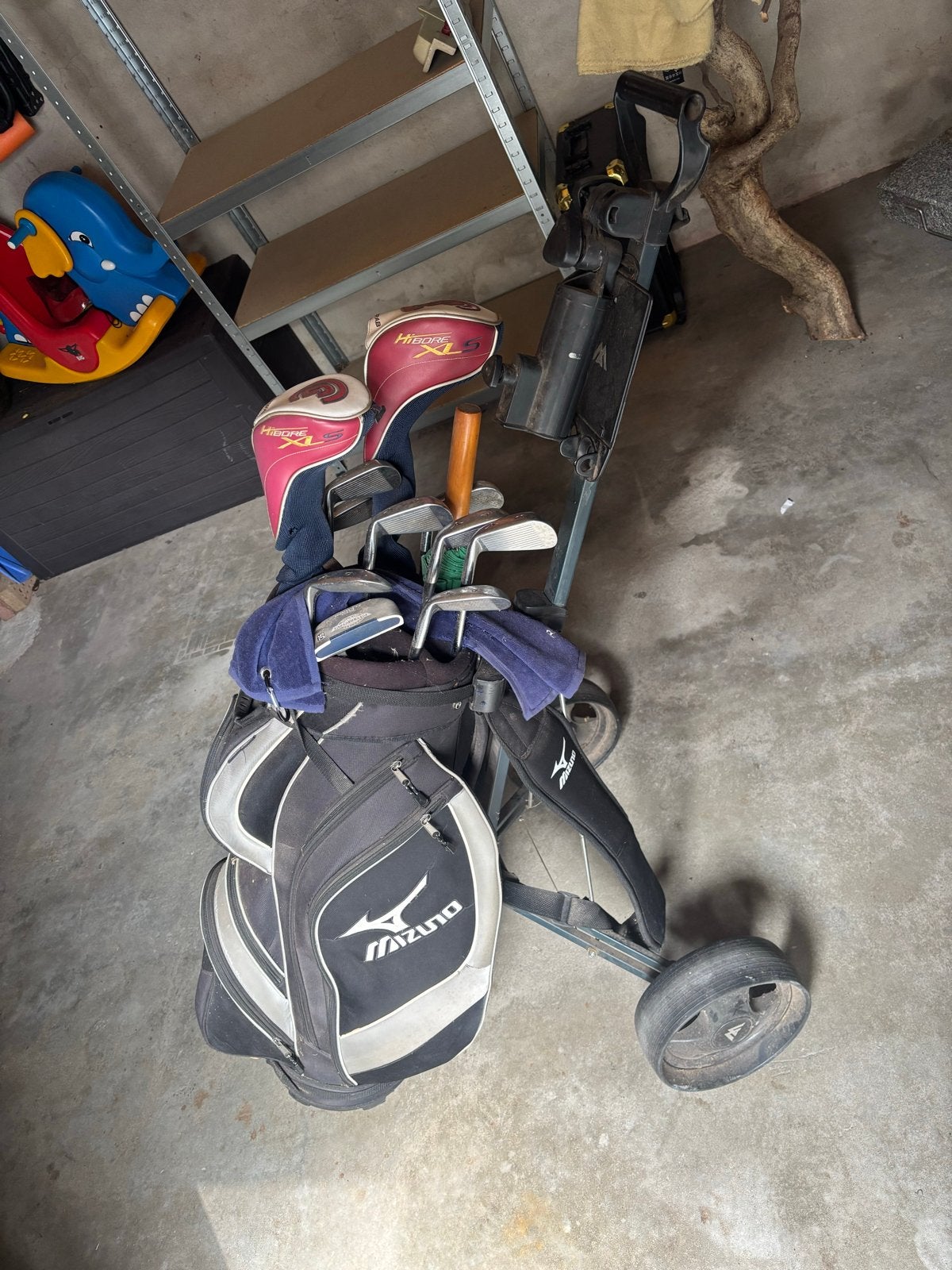 Complete golfset met tas en trolley - Mizuno & Cleveland, Sport en Fitness, Golf, Ophalen, Gebruikt, Set, Mizuno