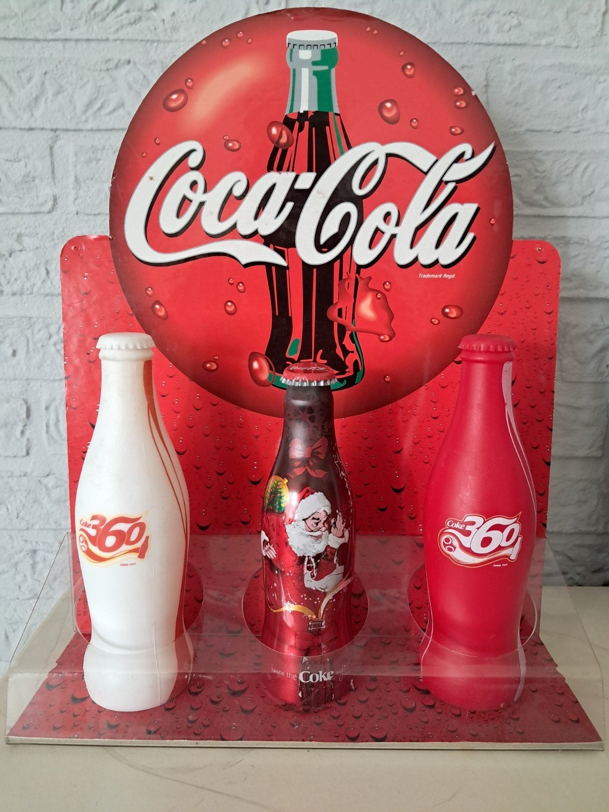 Originele exclusive Coca Cola display met 3 flesje i n staat, Verzamelen, Ophalen of Verzenden