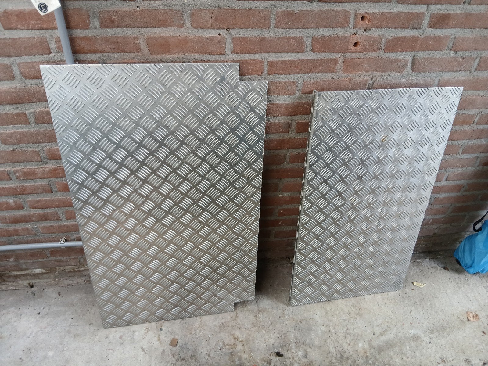 Oprijplaten rijplaat traanplaat aluminium, zware kwaliteit., Ophalen, Zo goed als nieuw