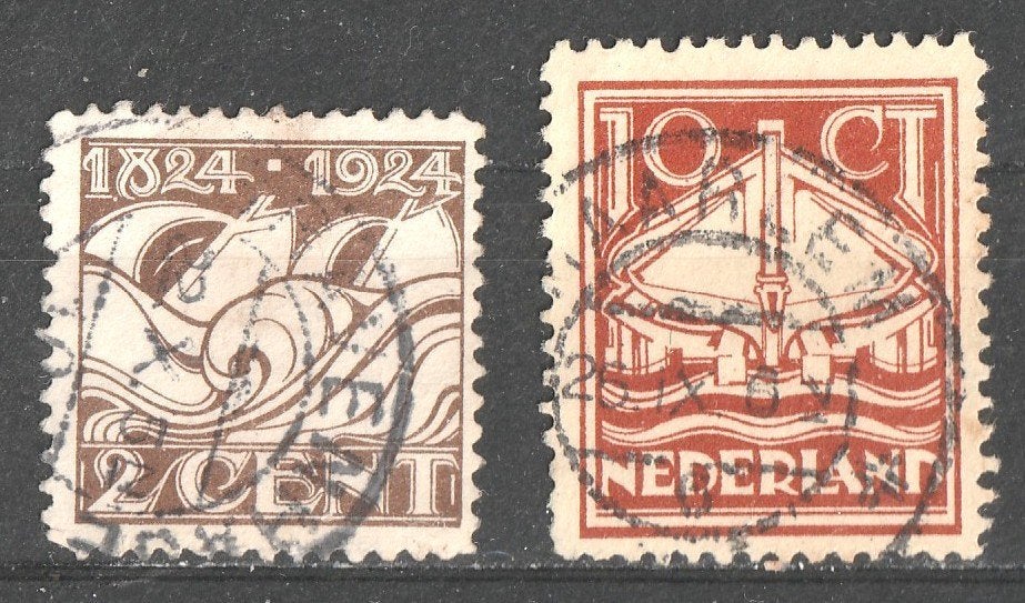 nvph  serie  139-40 Reddingsmaatschappij1924, Postzegels en Munten, Ophalen of Verzenden, Na 1940, Gestempeld