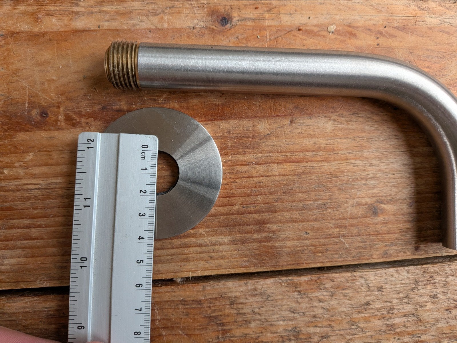 RVS Geborstelde Kraanuitloop 15cm, Ophalen of Verzenden, Nieuw, Rvs, Kraan